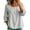 White, variant on Asgosdo Women Tops 3/4 Ruffle Cuff Raglan Square Neck Vertical Stripe Half Button Shirts Loose Casual Blouses Spring Fall Summer Womens Tops