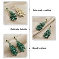 thumbnail image 5 of STOBOK 1 Pair Glass Statement Earrings for Women, Elegant Banquet Jewelry Accessories, 5 of 6