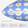 thumbnail image 5 of ZICANCN Various Forms Daisy Throw Pillow Covers, Bed Couch Sofa Knit Decorative Pillow Covers for Living Room Farmhouse, 20"x20", 5 of 8