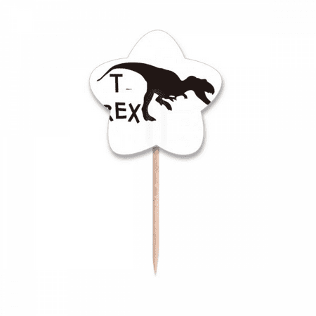 Name Dinosaur Carnivorous Hunting Toothpick Flags Star Lable Cupcake Picks