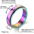 thumbnail image 2 of Anxiety Rings Fidget Rings for Women Stress Relief Spinner Rings for Teen Girls Stress Rings 4Pcs 6MM Titanium Steel Rings Size 5-12_Gift Of G, 2 of 4