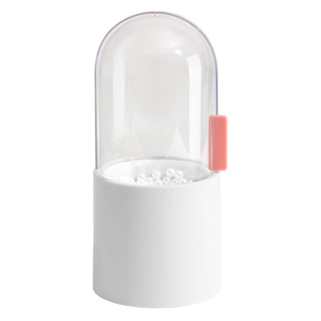 Estuche organizador de brochas de maquillaje a prueba de polvo, estuche de almacenamiento de brochas de maquillaje, color blanco