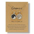 thumbnail image 1 of Collares de tarjeta Día Noche Gargantillas Collares Pareja Aniversario Amistad Joyería--5 Géminis-Código de producto 47426 5 Géminis, 1 of 4