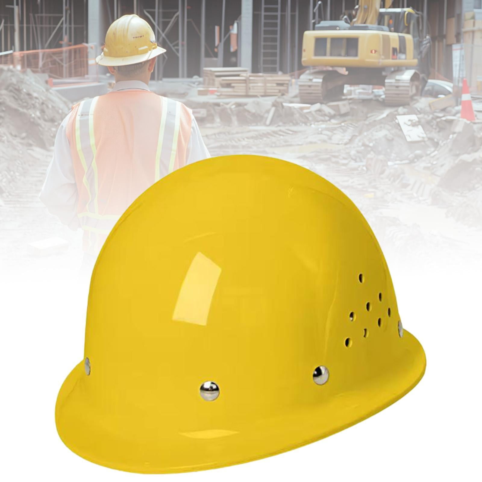 Zxpjkyu Hard Hat Sturdy Breathable Thickened Work Helmet for Climbing Outdoor Adults Yellow