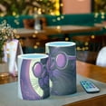 thumbnail image 6 of Cat Sunglasses Purple Flameless Candles&nbsp;LED Lights Battery Operated Candles with Remote and Timers Flicker Lights Votive Set of 2, 6 of 7