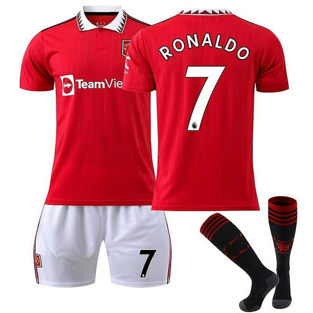Ronaldo Man United Ensemble de Maillot de Soccer pour Enfants