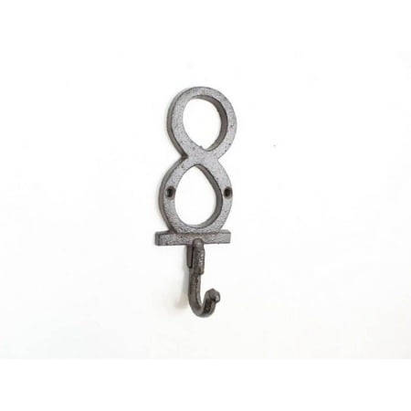 

Cast Iron Number 8 Wall Hook 6