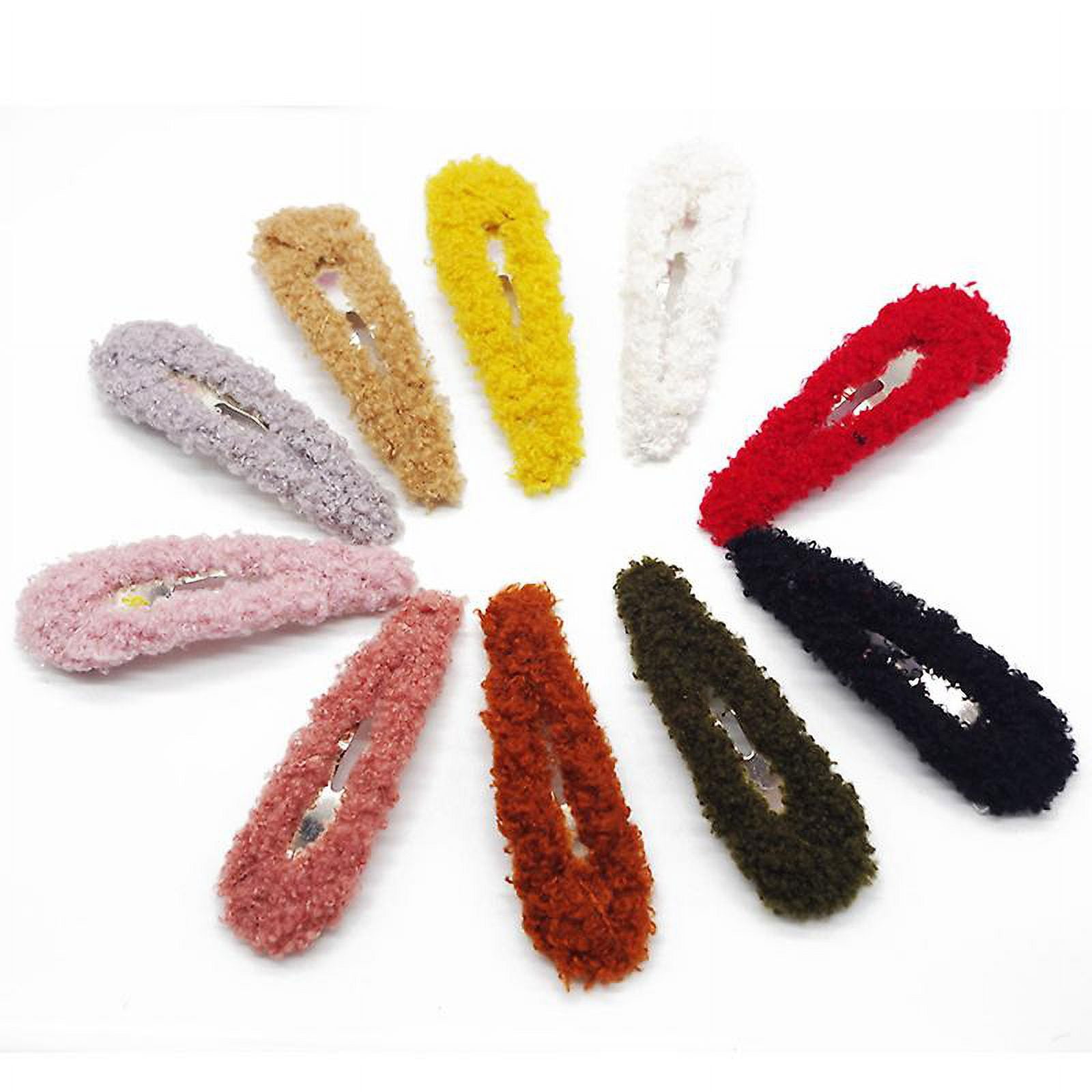 10pcs Plush Hair Clips