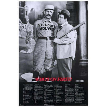 Abbott & Costello - Who's On First POSTER (27x40)