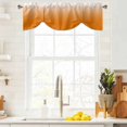 thumbnail image 2 of Tie Up Valance for Windows Orange Polka Dots Ombre Curtains Valances Rod Pocket Valance Window Treatments Gradient Gradual Color Balloon Curtains for Kitchen Living Room Bedroom Bathroom 42x12 Inch, 2 of 9