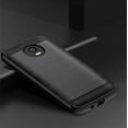 thumbnail image 2 of REQO Phone Case for Moto E4 Plus with Tempered Glass Screen Protector Cover and Slim Cell Accessories Protective Motorola E Plus 4th Generation MotoE4 4E + E4+ E4Plus Women Men Carbon Fiber Black, 2 of 7