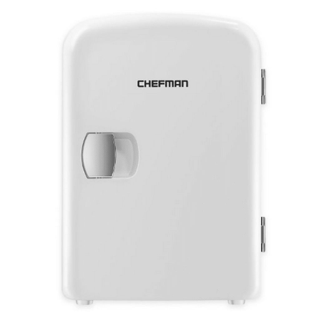 Chefman 4L Portable Mini Fridge with Warming Function, White Walmart