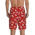 thumbnail image 4 of Lsque Christmas Santa Cartoon Snowman A Mens Sleep Pajama Shorts,Short Pajama Pants, Cotton Ultra-Soft Knit-XX-Large, 4 of 9