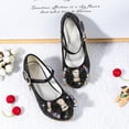 thumbnail image 2 of Zapatos de tacón alto para niñas Zapatos de otoño con lentejuelas Zapatos de princesa de cuero para niñas pequeñas y medianas Zapatos de estudiante, 2 of 6