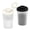 Black&White, variant on ACDANC 2Pcs Salt and Pepper Shakers,Perforated Plastic Seasoning Containers,Even Hole Spice Containers Dispenser for Kitchen Cooking,RV,Camping,BBQ