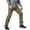 Olive Green, variant on Men's Fleece Lined Cargo Ski Pants Waterproof Outdoor Snow Pants for Skiing with Pockets Khaki S