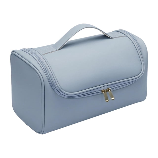 Estuche de viaje con asa para secador de pelo portátil para hombres y mujeres Azul
