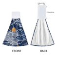 thumbnail image 3 of Yayeee Kitchen Hanging Hand Towels Set of 2 with Loop Bathroom Absorbent Tie Towel, Blue Night Sky, 3 of 7