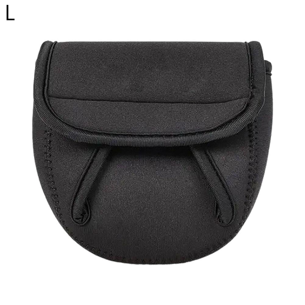 Spin Reel Cover Compact Protective Case for 1000 2000 Series Reels 5mm Neoprene On-Rod Mount Fishing Reel Pouch Black