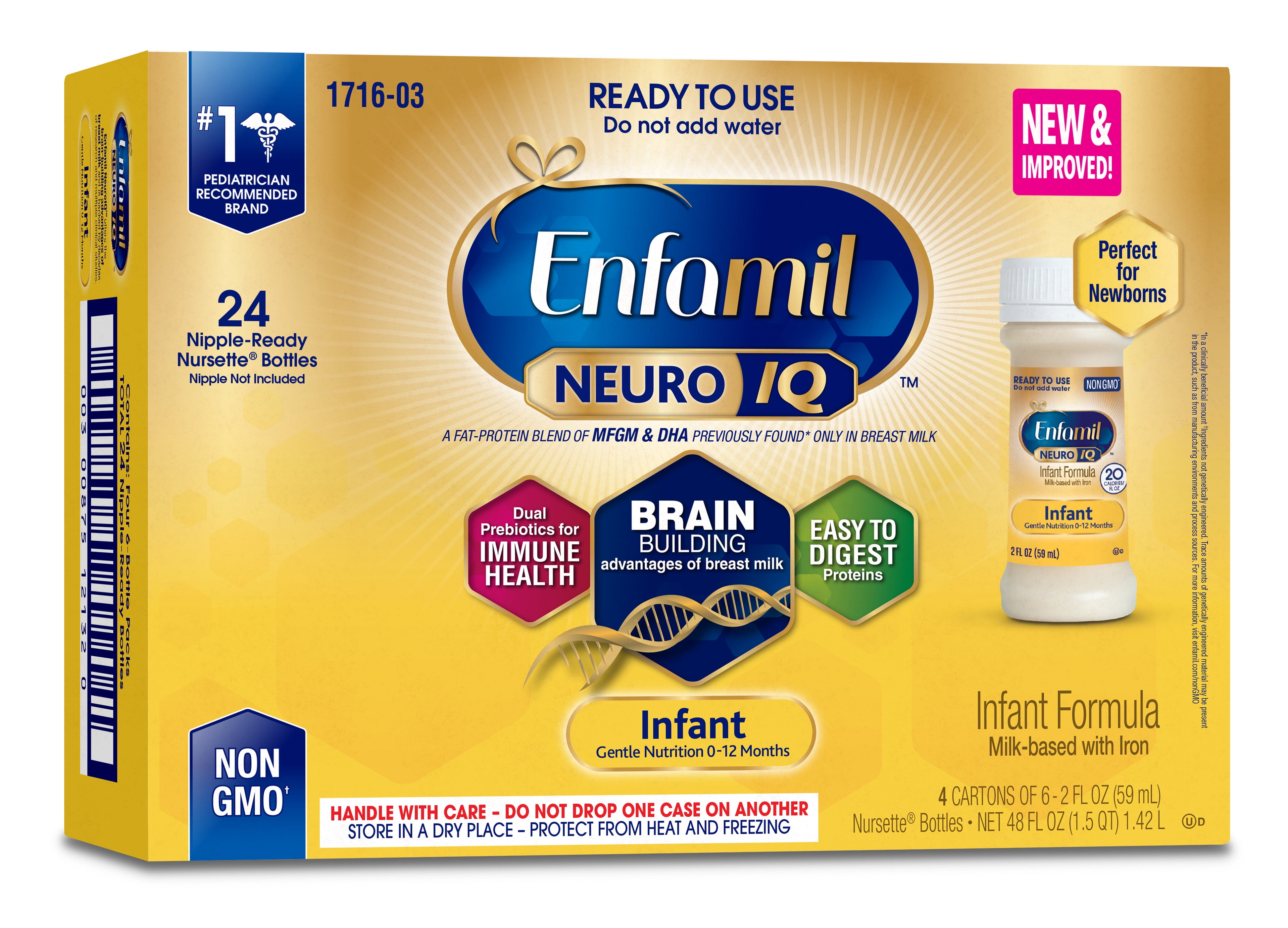 Enfamil NeuroPro Ready To Feed Infant Formula Bottles 2 Fl Oz Each 