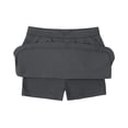 thumbnail image 5 of Girl's Skorts Skirts High Waisted A Line Uniform Skirts with Built-in Shorts Golf Skirts for Girls (Grey), 5 of 5