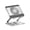 rotate-Silver, variant on Portable Foldable Laptop Stand With Cooling Fan Adjustable Heights And 360 Rotations For 10 To 17.3Inch Notebook