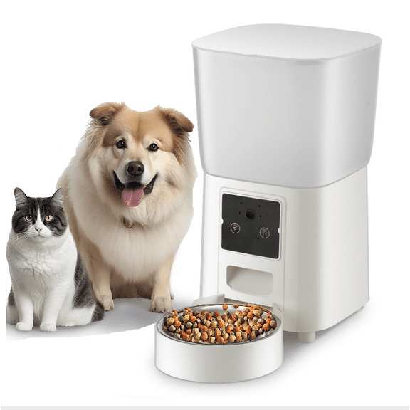 BEBANG 5.5L Automatic Cat Dog Feeder, Timed Precise Auto Feeder Programmable, Pet Food Dispenser for Cats and Small Medium Large Dogs