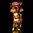 thumbnail image 4 of Northlight Lighted Rudolph with C9 String Lights Outdoor Christmas Decoration - 24", 4 of 10