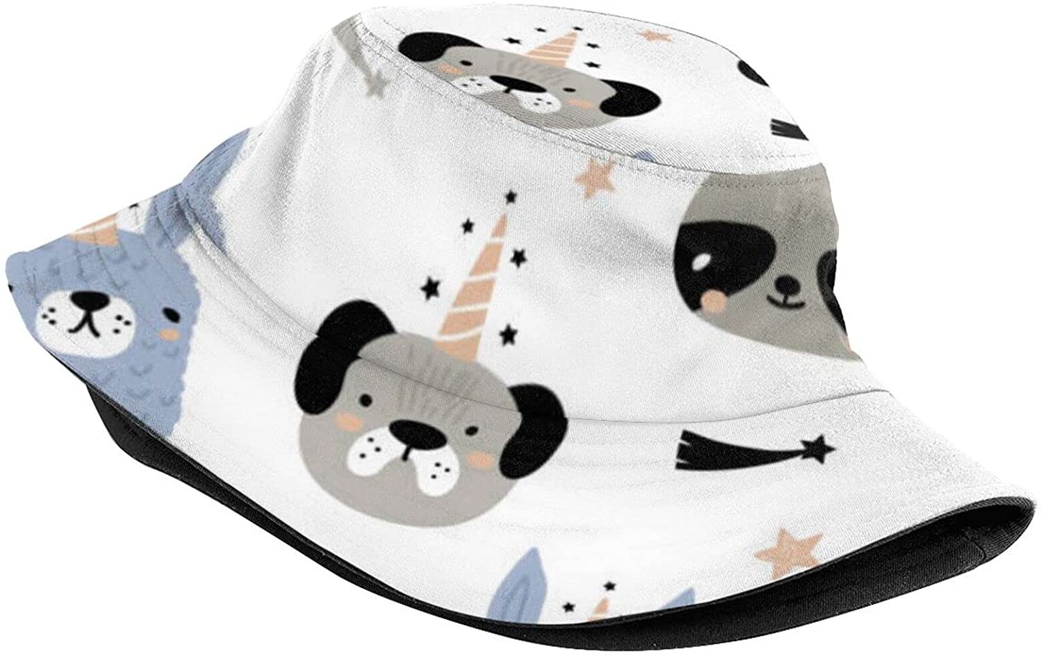 Funny Unicorn Animals Bucket Sun Hat 