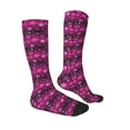 thumbnail image 4 of Lsque Snowflakes And Christmas Printed Crew Socks Men's Women's LightWeight Thin Casual Calf Socks ,Knee High Socks,Cotton Socks, 4 of 9
