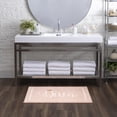 thumbnail image 6 of Mohawk Home Diva High/Low Pile Stain/Fade Resistant Non-Slip Machine Washable Bath Mat, Pink, 1' 8" x 2' 10", 6 of 8