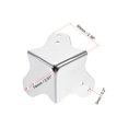 thumbnail image 2 of Unique Bargains Metal Box Corner Protectors Wooden Box Edge Guard Protector 60 x 60 x 60mm 4 pcs, 2 of 3