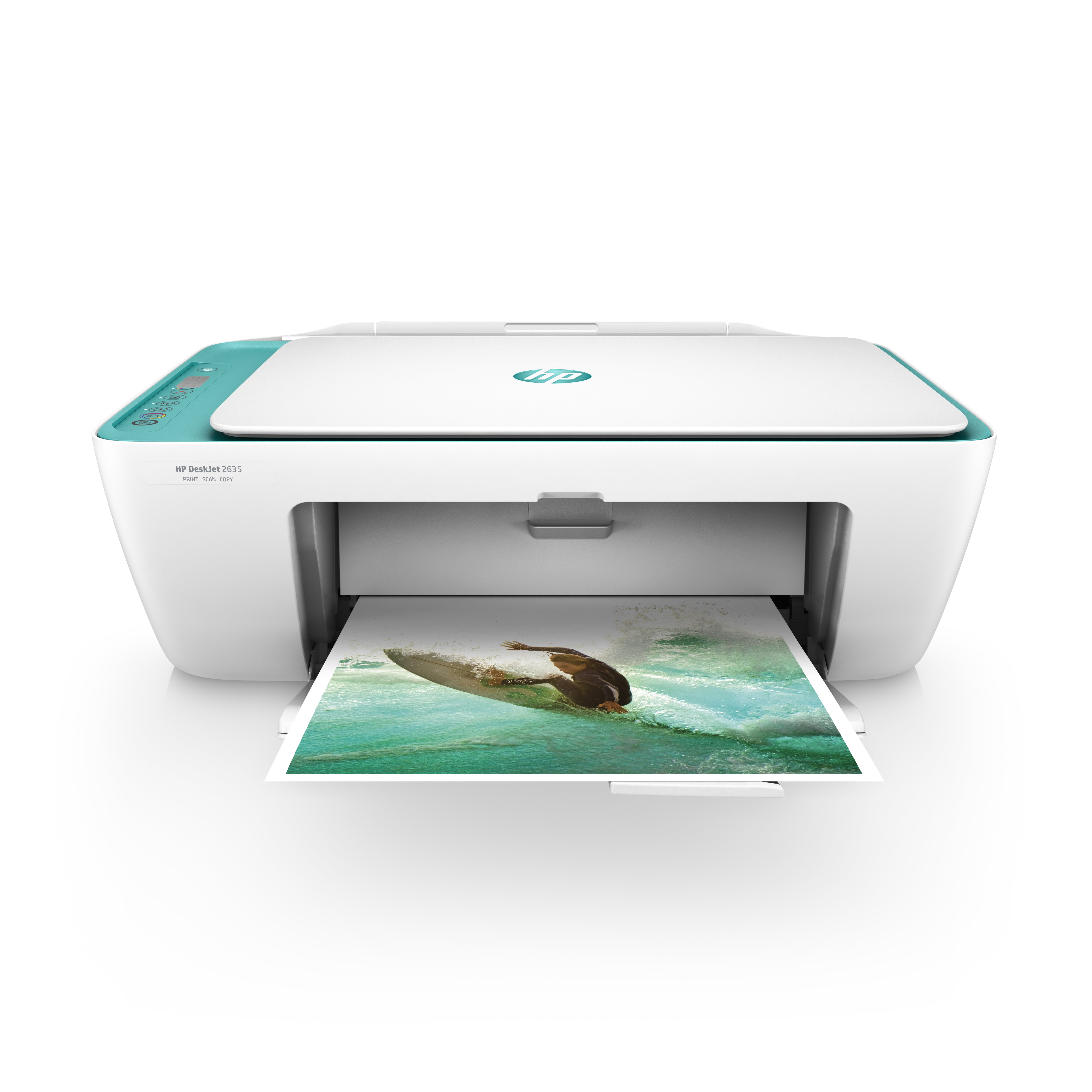 DeskJet 2635 Wireless All-in-One Printer (Teal) - Walmart.com