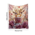 thumbnail image 4 of JoyMoreHome 2Pcs Valentine Day Throw Blanket, Soft Plush Decorative Blanket, Warm 27.6x39.4 Inch Warm Throw Blanket for Office, Livingroom, Sofa, Bedroom, 4 of 7