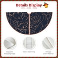 thumbnail image 3 of Haiem Copper-Gold Gloss Outline Flower Pattern Christmas Tree Skirt Merry Christmas Party Christmas Tree Decoration,New Year Decorations-30", 3 of 6