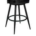 thumbnail image 2 of Armen Living Justin 26" Modern Metal Swivel Counter Stool in Black, 2 of 5