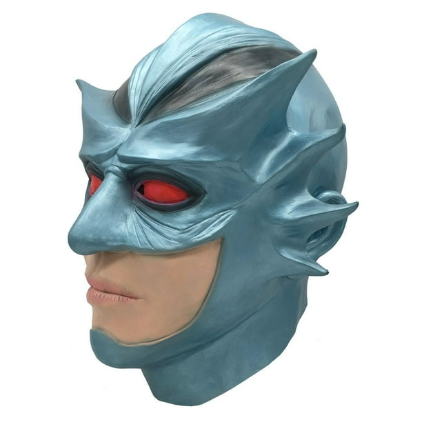 Disfraz de cosplay, máscara de látex de Aquaman, fiesta de Halloween