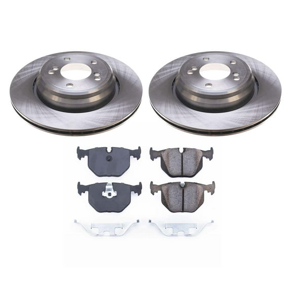 Ultimate Brakes Rear Ceramic Brake Pad and Rotor Kit with Hardware WM80575
