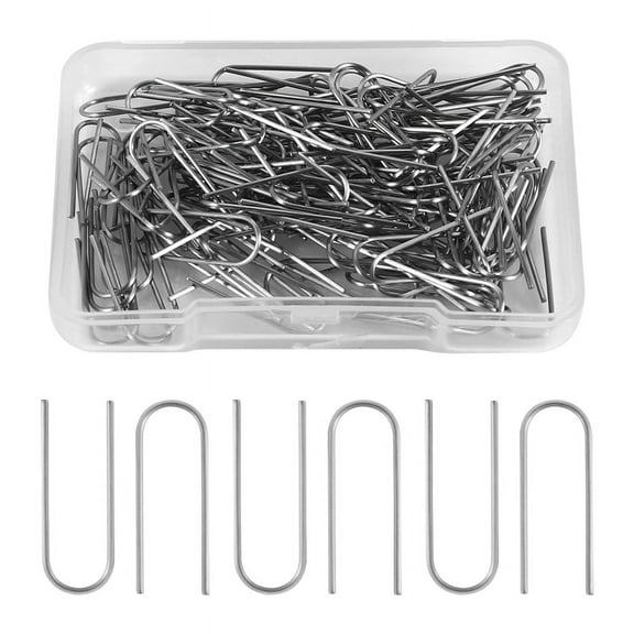 150 Pieces High Temperature Nichrome Wire Jump Rings, U Hanger Hooks for Hobbyists DIY Pendant,Ornaments,Fusing in Glass