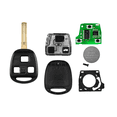 thumbnail image 6 of Wholesalekey Replacement for 2001-2011 Toyota HYQ12BBK 3 Buttons Remote Key Fob 315MHz,2 Pack, 6 of 6