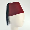 thumbnail image 2 of Maroon Fez with Black Tassel - XXL - Maroon/Black, 2 of 2