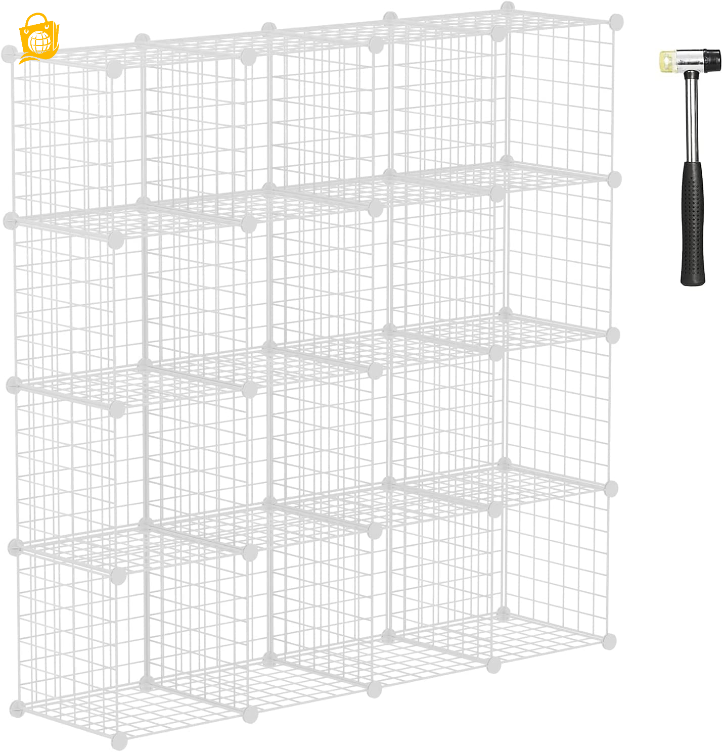 Wire Cube Organizer Book/Toy/Craft/Potted Plants and Closet Organizers