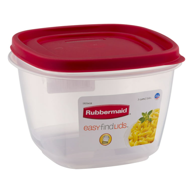 Rubbermaid Easy Find Lids Square 7-Cup Food Storage Container (Pack of –  SHANULKA Home Decor