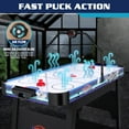 thumbnail image 6 of Rioloiuy 58" Air Hockey Table, Arcade Style with Powerful 700mA Motor, Accurate Digital LED Scoreboard on Overhead Gantry, Includes 2 Pucks and 2 Pushers, Perfect for Kids and Adults, 6 of 6