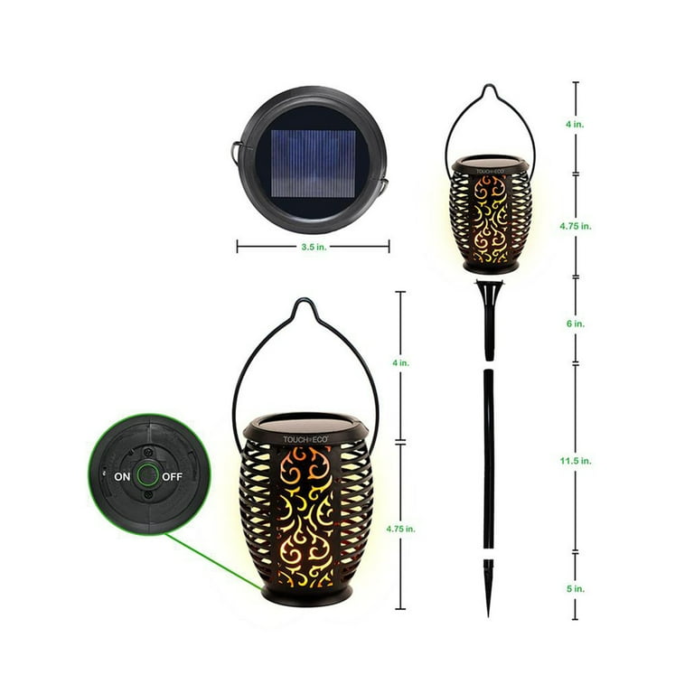 Solar Powered 32 LED Dancing Flickering Flame Tiki Torch Light for Outdoor Landscape Decoration Garden Deck Patio Bar Solar Powered 32 LED Dancing Flickering Flame Tiki Torch Light for Outdoor Landscape Decoration Garden Deck Patio Bar