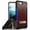 Burgundy/Black, variant on Case for iPhone SE 2022/2020, Tri-Shield Rugged Cover [with Kickstand + Credit Card Wallet Slot + Wrist Strap] for iPhone SE (2022/2020), iPhone 8, iPhone 7