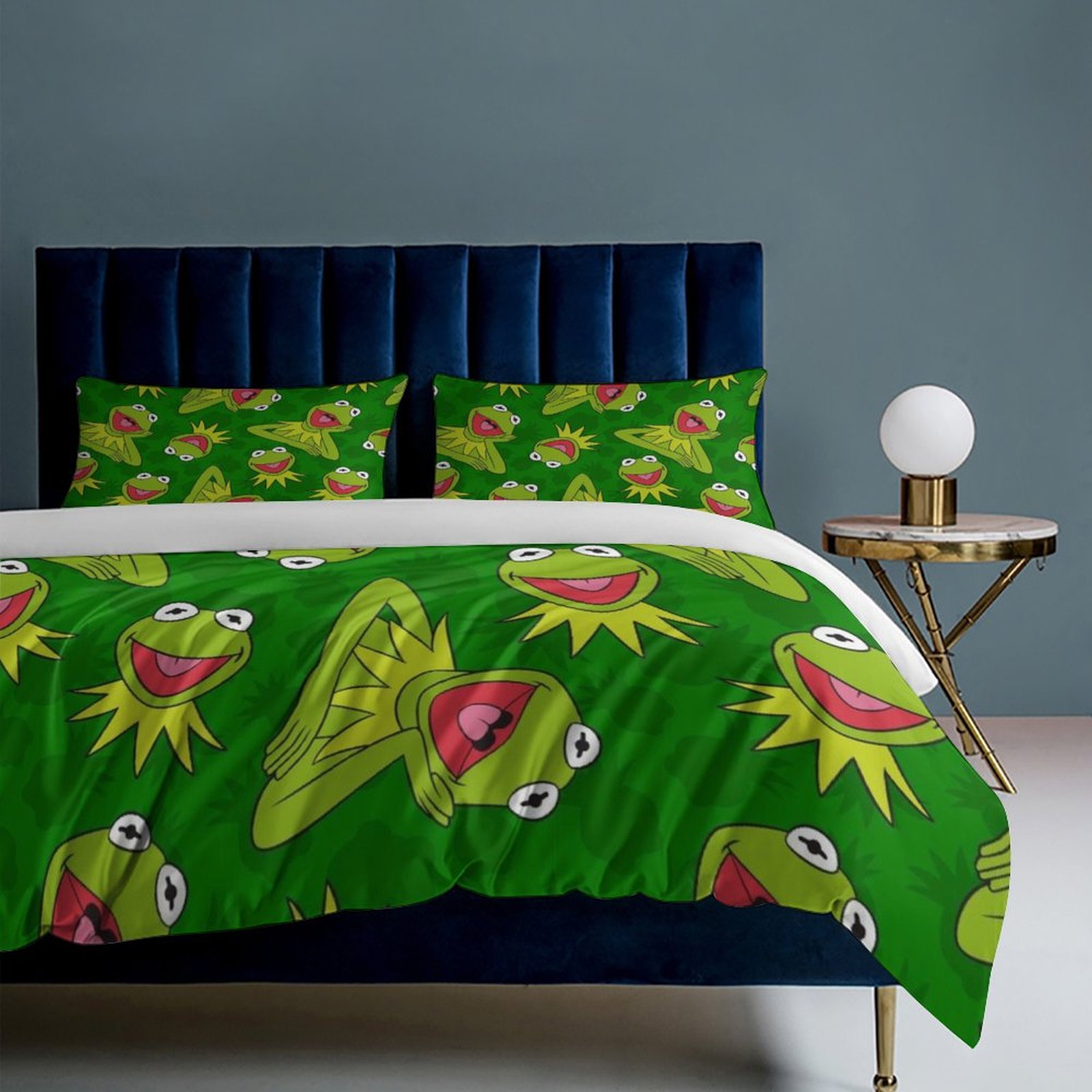 Ke-Rmit The Fro 3 Piece Comforter Bedding 1 Set Super Soft Quilt