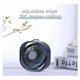 thumbnail image 3 of Pequeño ventilador USB pequeño, silencioso, portátil, alimentado únicamente por USB, refrigeración, configuración de 3 velocidades, ventilador de escritorio giratorio ajustable 360, ventilador person, 3 of 5