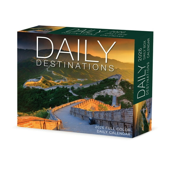 Daily Destinations 2026 Box Calendar, (Paperback)
