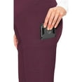 thumbnail image 4 of MED COUTURE Women's Sporty Stylish Stretchy Maternity Pants, Color: Wine, Size: S Petite (8727P-WINE-S), 4 of 5